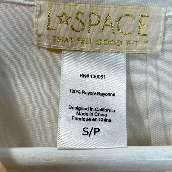 L*Space 2 Piece Pacifica Tunic & Mia Beach Cover-Up Leaf Print Women's Small NWT - Picture 4 of 16